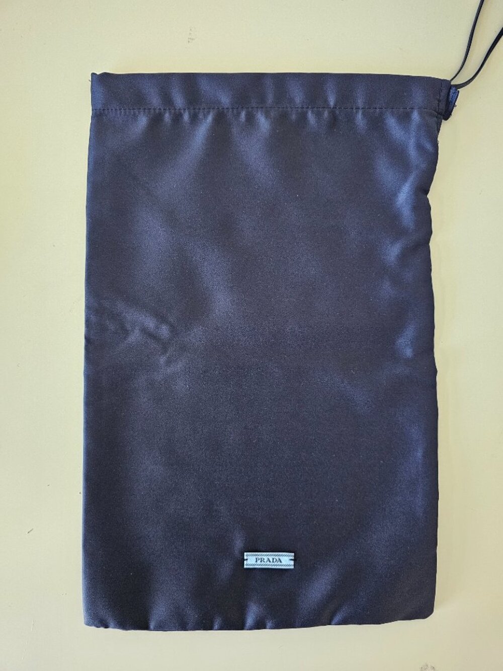 2 x New AUTH PRADA Blue Satin Storage Travel Drawstring Dust Bag 13.0"x8.5" - Picture 2 of 5
